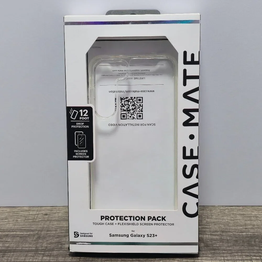 CaseMate Cell Phone Case & Screen Protector Samsung Galaxy S23+